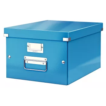 Leitz Click & Store WOW Medium Storage Box, Blue, Carton, 16.7 L, 281 mm, 200 mm, 265 x 335 x 188 mm
