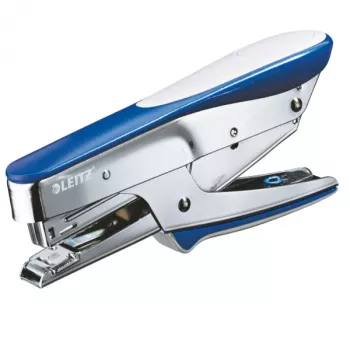 Leitz Plier 5545, 15 sheets Top Loader, 15 sheets, Blue, Metallic, P2, Metal, Plastic, 4.35 cm, Top