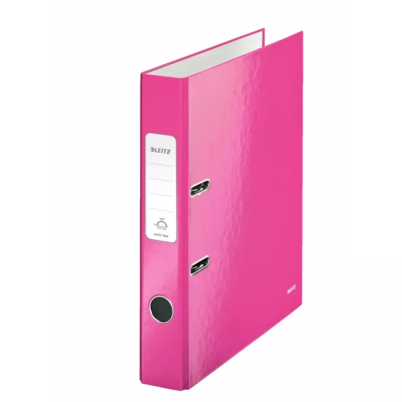 Leitz Lever Arch File 180° WOW POB/Laminated A4/50mm, A4, Carton, Pink, 350 sheets, 80 g/m², 5 cm