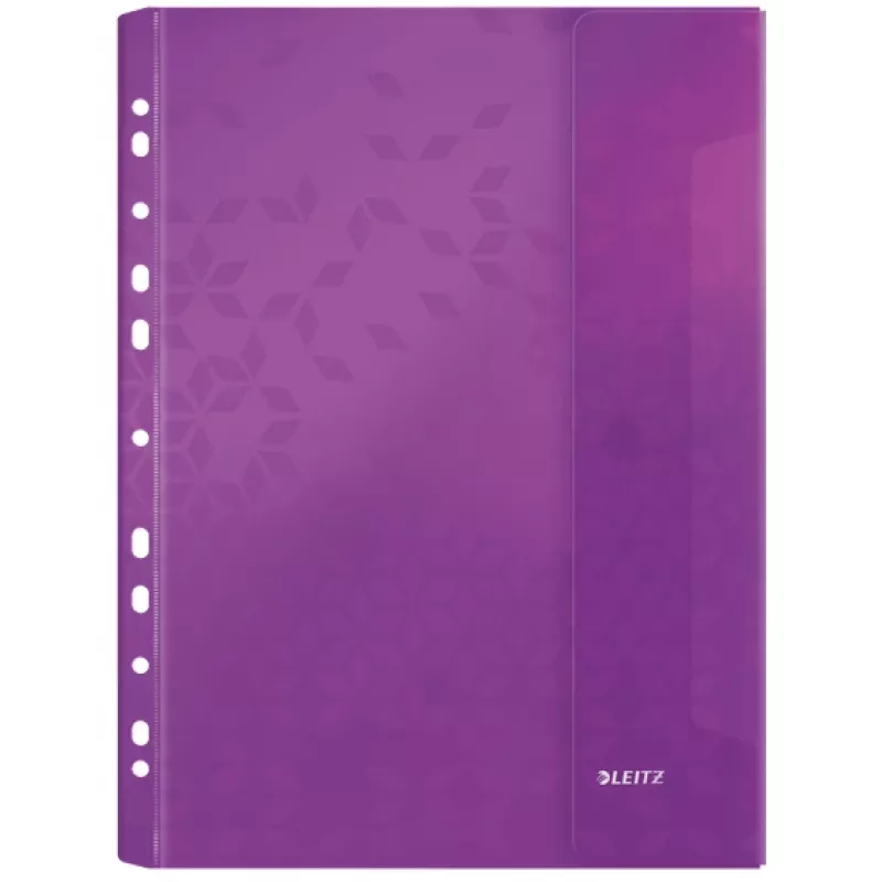 Leitz Pocket w. flap WOW A4 PP assorted, A4, Assorted colours, Polypropylene (PP), 0.2 mm, 235 mm, 4 mm