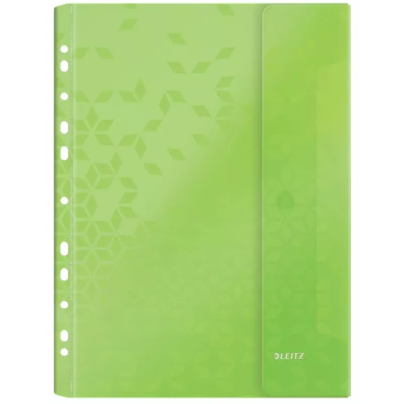 Leitz Pocket w. flap WOW A4 PP assorted, A4, Assorted colours, Polypropylene (PP), 0.2 mm, 235 mm, 4 mm