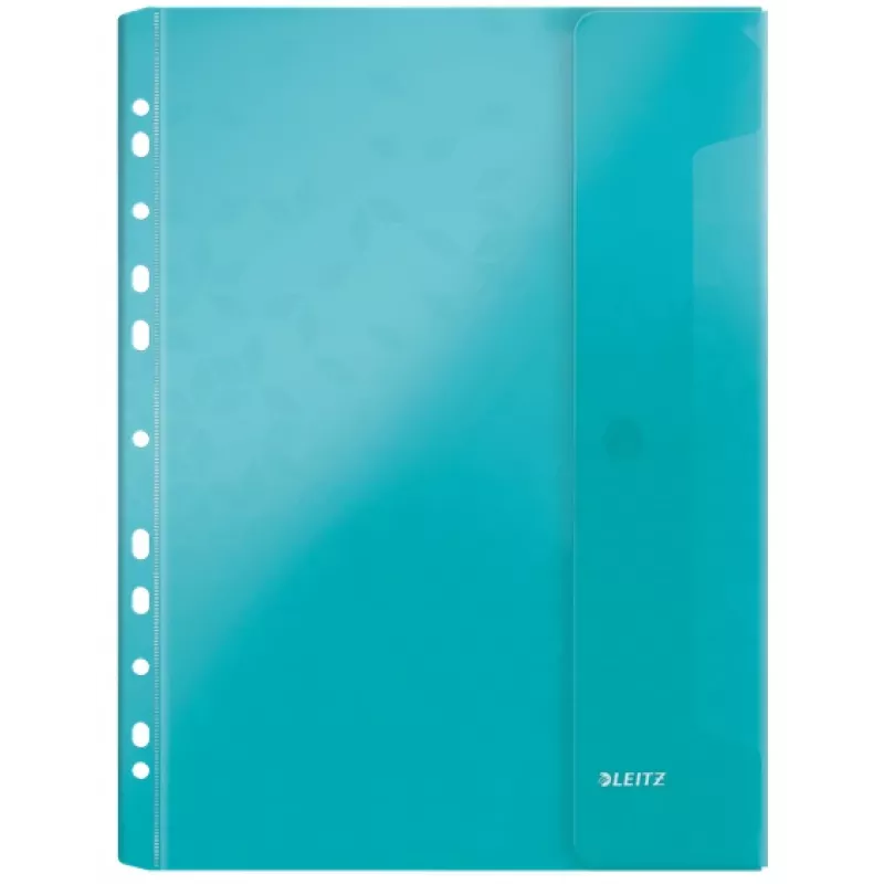 Leitz Pocket w. flap WOW A4 PP assorted, A4, Assorted colours, Polypropylene (PP), 0.2 mm, 235 mm, 4 mm