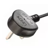 Lindy 2.5m UK 3 Pin Plug to 2 x IEC C7 Splitter Extension Cable, Black
