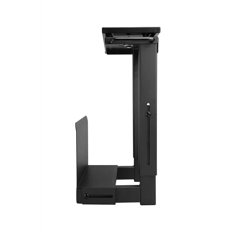 Lindy Sliding Under Desk PC Holder, Desk-mounted CPU holder, 30 kg, Black, Steel, 0 - 360°, 45 cm
