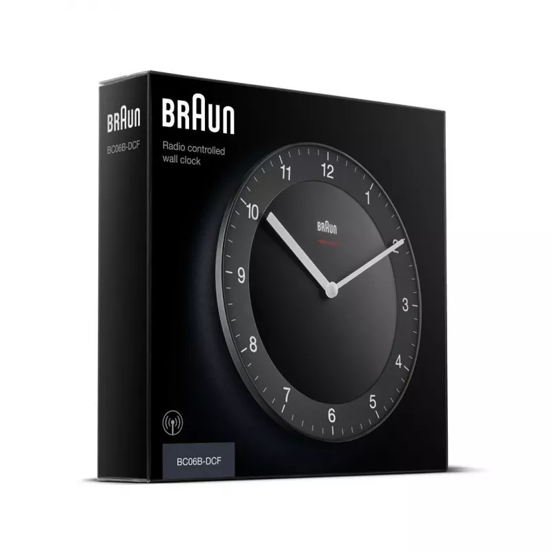 Braun BC06B-DCF Quartz clock Circle Black