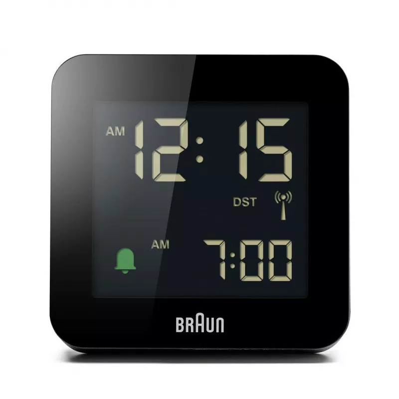 Braun BC09-DCF Digital alarm clock Black