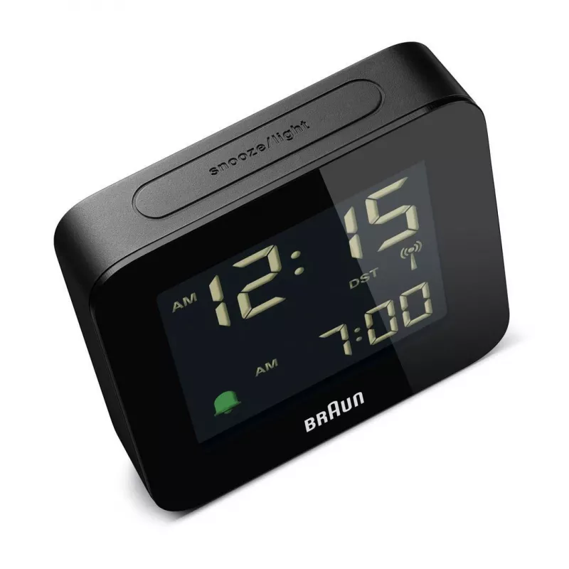 Braun BC09-DCF Digital alarm clock Black