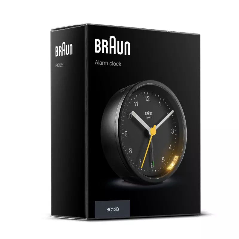 Braun BC12 Quartz alarm clock Black