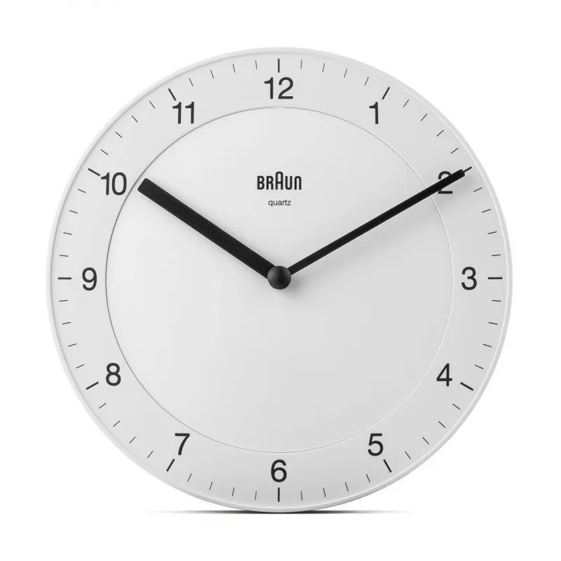 Braun BC06W Quartz clock Round White