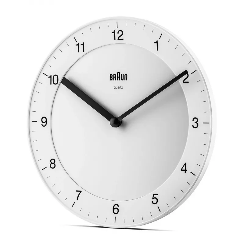 Braun BC06W Quartz clock Round White