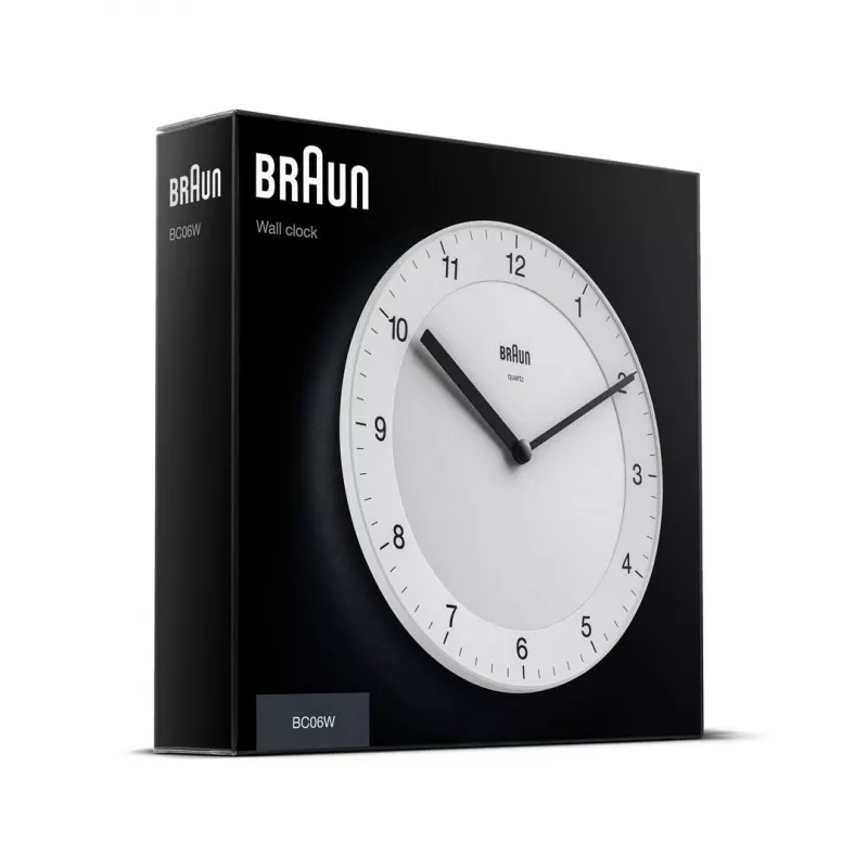 Braun BC06W Quartz clock Round White