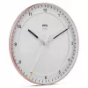 Wall clock BRAUN BC 17 PW DCF — analog DCF radio-controlled clock, pink and white