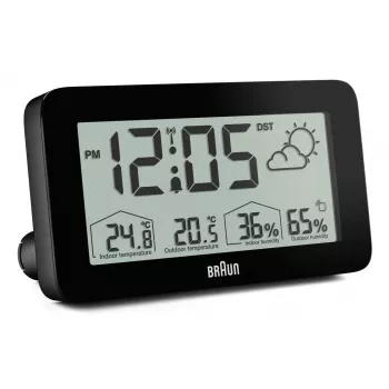 Braun BC13BP-DCF alarm clock Digital alarm clock Black