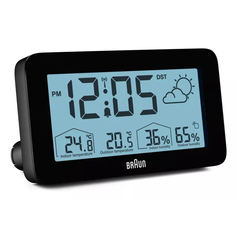 Braun BC13BP-DCF alarm clock Digital alarm clock Black