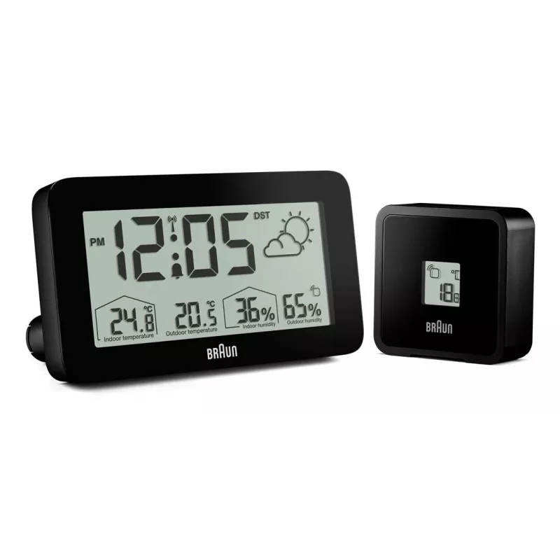 Braun BC13BP-DCF alarm clock Digital alarm clock Black
