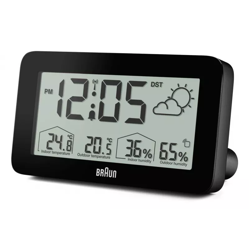 Braun BC13BP-DCF alarm clock Digital alarm clock Black