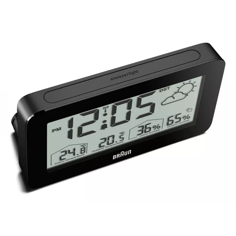 Braun BC13BP-DCF alarm clock Digital alarm clock Black