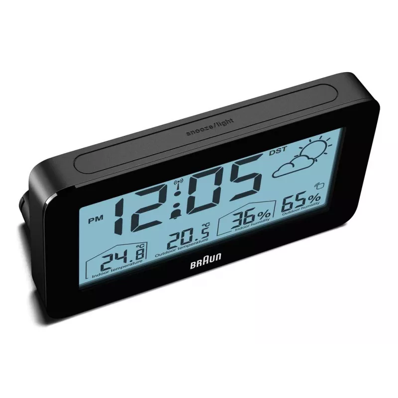 Braun BC13BP-DCF alarm clock Digital alarm clock Black