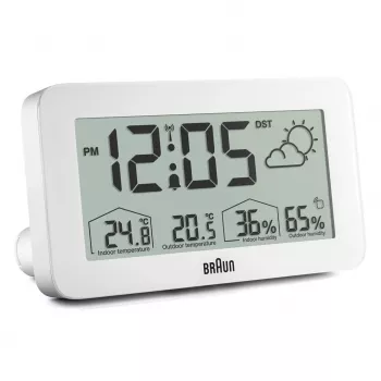 Braun BC13WP-DCF alarm clock Digital alarm clock White