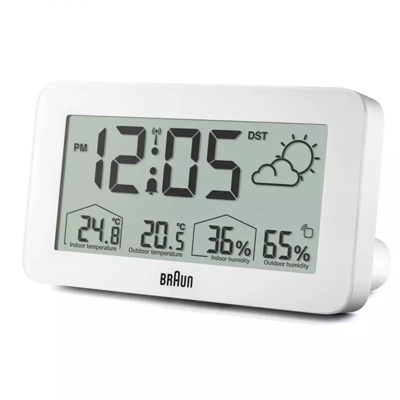 Braun BC13WP-DCF alarm clock Digital alarm clock White