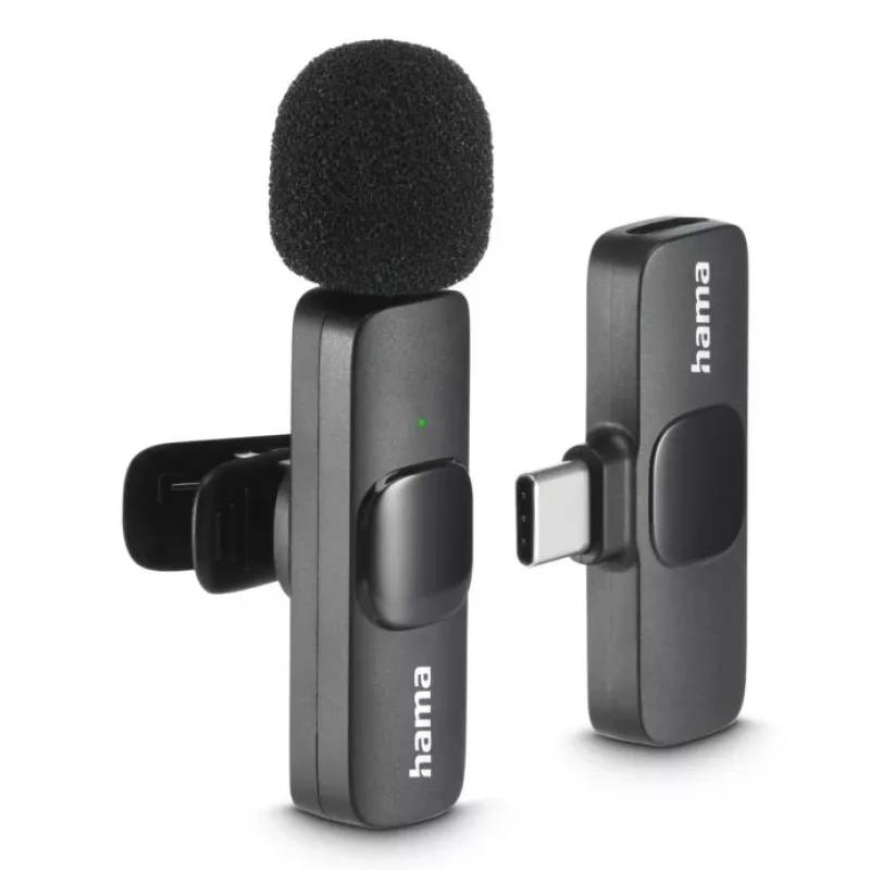Hama Smart Wireless Black Lavalier/Lapel microphone