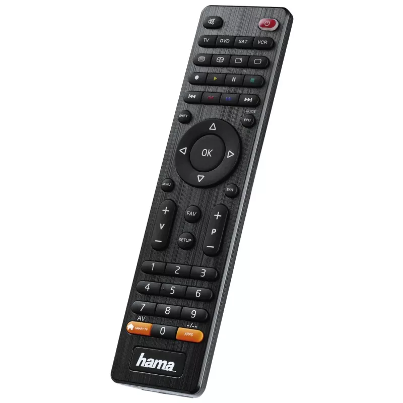Hama 00012306 remote control IR Wireless DVD/Blu-ray, STB, TV, VCR Press buttons