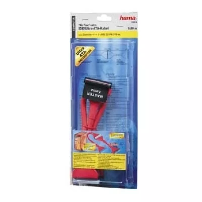 Hama Internal Ultra ATA Round Cable, 0.6m SATA cable Red