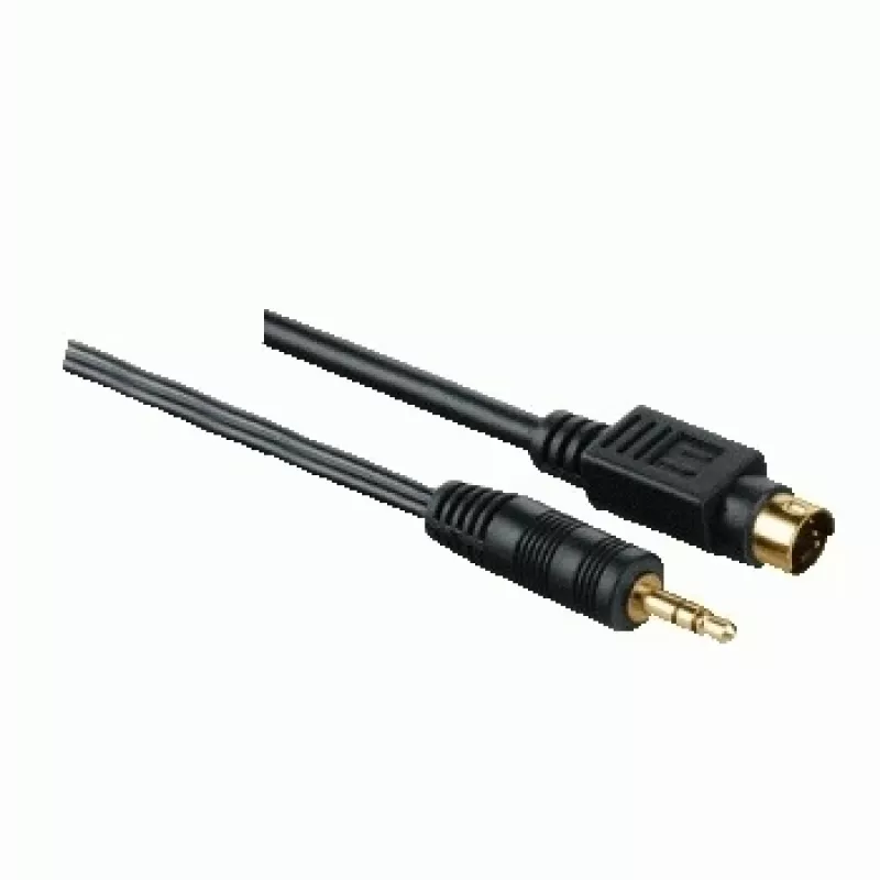 Hama Universal PC-TV Connection Cable, 5.0 m 5 m S-Video (4-pin) + 3.5mm SCART (21-pin) Black