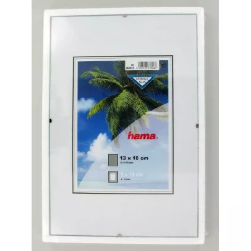 Hama Clip-Fix 13 x 18 Transparent Glass Photo Frame 9 x 13 cm