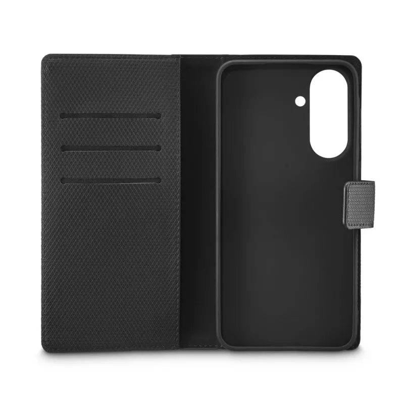 Mobile phone case black rock 00080293 — booklet wallet for Samsung Galaxy A57 5G, black, 1 pc