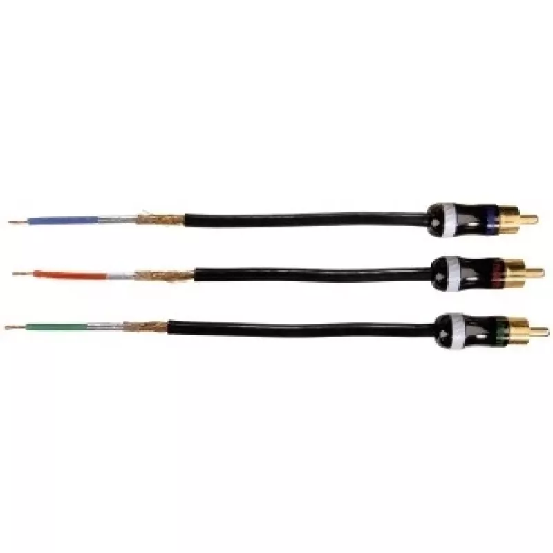 Hama ProClass YUV Cable, 3 RCA - 3 RCA, metal, 1.5 m component (YPbPr) video cable 3 x RCA Black
