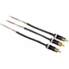 Hama ProClass YUV Cable, 3 RCA - 3 RCA, metal, 1.5 m component (YPbPr) video cable 3 x RCA Black