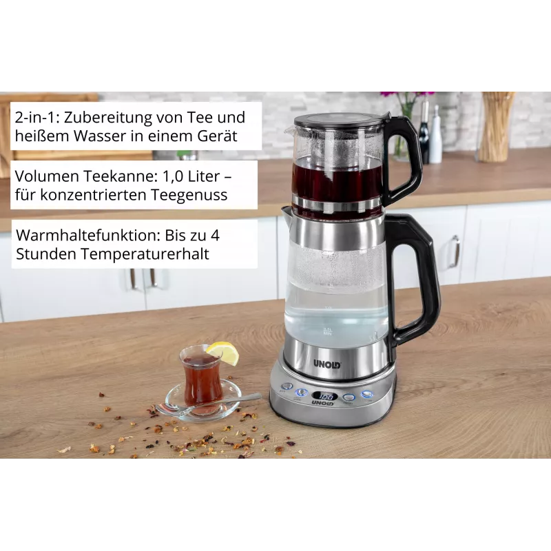 Unold 18215 Samowar Selin electric kettle 1.7 L 1800 W Stainless steel
