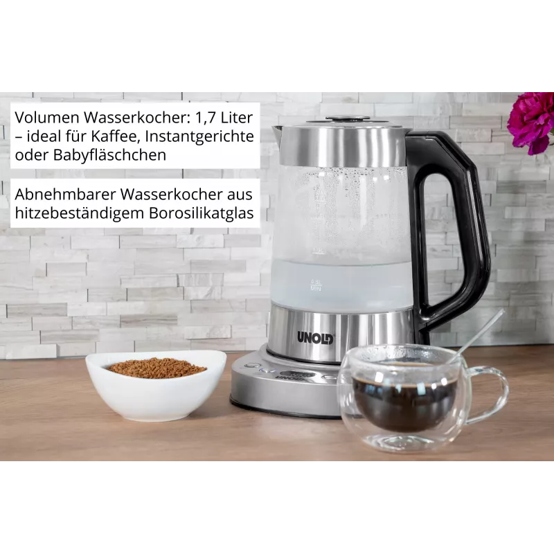 Unold 18215 Samowar Selin electric kettle 1.7 L 1800 W Stainless steel