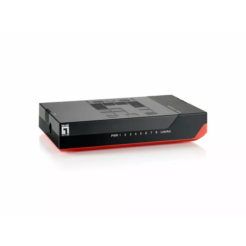 LevelOne 8-Port Gigabit Switch, Unmanaged, Gigabit Ethernet (10/100/1000), Full duplex, Wall mountable