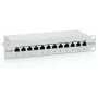 Equip 12-Port Cat.6 Shielded Patch Panel, Light Grey, RJ-45, Gold, Cat6, Rack mounting, 1U, Grey