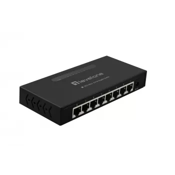 LevelOne 8-Port Gigabit Switch, Unmanaged, Gigabit Ethernet (10/100/1000), Wall mountable
