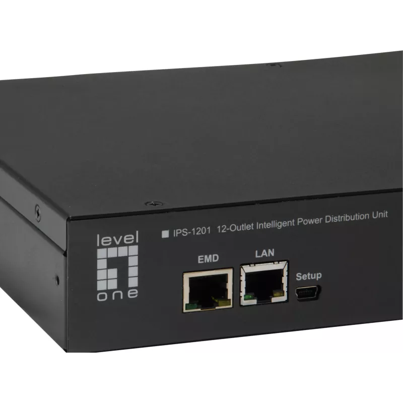 LevelOne 12-Outlet Intelligent Power Distribution Unit, 200-240V AC
