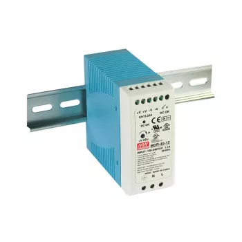 LevelOne 48V DC Industrial Power Supply, 48V DC, 40W, DIN-Rail