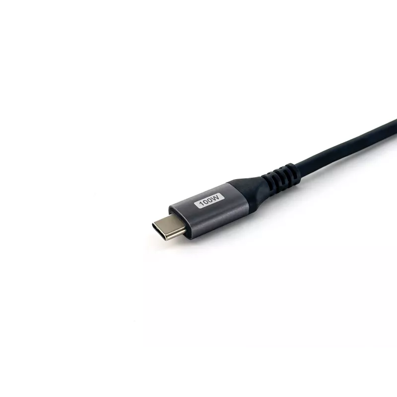Equip USB 2.0 C to C 90° angled Cable, M/M, 2.0m, 100W with Emark chispet