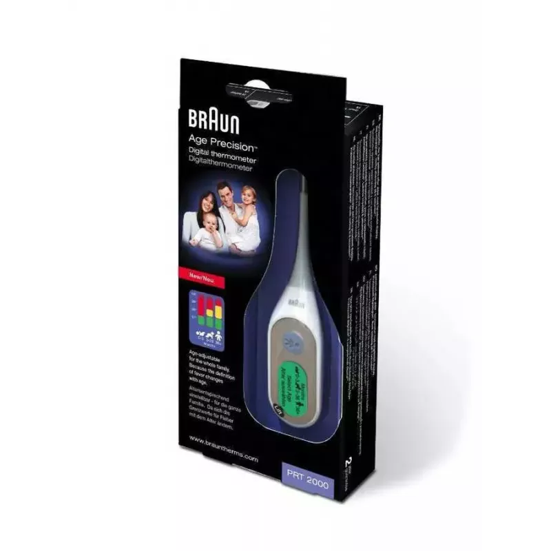 Braun PRT2000 digital body thermometer Contact Blue, White Underarm
