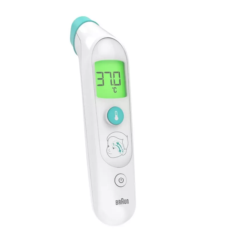 Braun BST200WE Remote sensing thermometer White Forehead Buttons