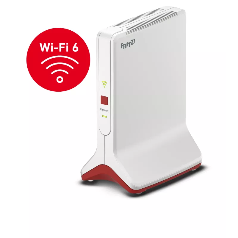 Wireless Range Extender AVM FRITZ!Repeater 6000 Edition International — tri-band 6000 Mbps, 2x LAN, white