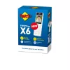 DECT cordless handset FRITZ X6 white International — speakerphone, answering machine, 100-entry phonebook