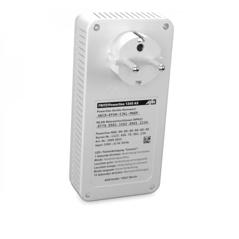 Powerline 1240 AX WLAN Set 1200 Mbit/s Ethernet LAN Wi-Fi White 2 pc(s)