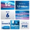 Box FRITZ! 6860 5G Edition International wireless router Gigabit Ethernet Dual-band (2.4 GHz / 5 GHz)