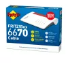 Box FRITZ 6670 Cable Edition International wireless router 2.5 Gigabit Ethernet Dual-band (2.4 GHz / 5 GHz) Red, White