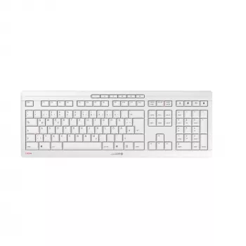 CHERRY Stream Desktop Recharge keyboard Mouse included Universal RF Wireless QWERTZ Swiss Grey