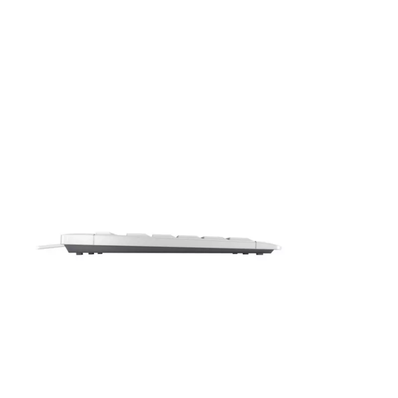 Keyboard Cherry STREAM TKL Wired USB QWERTZ Swiss White, scissor switch, 94 keys, 1.8 m cable