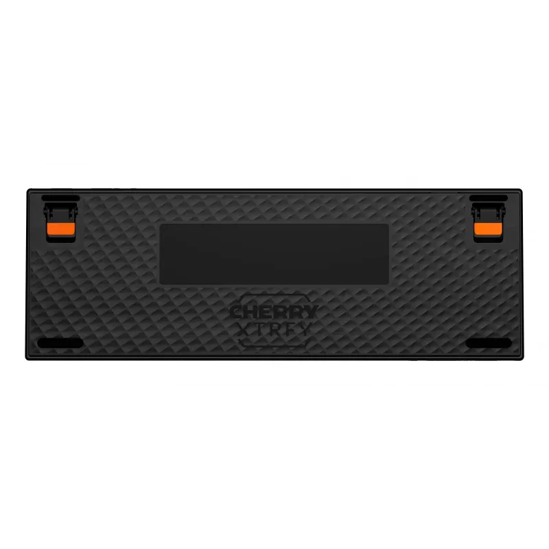 Mechanical gaming keyboard Cherry K5 Pro TMR Compact — 65% layout, QWERTZ, RGB backlight, USB wired, 2 m cable, black/orange